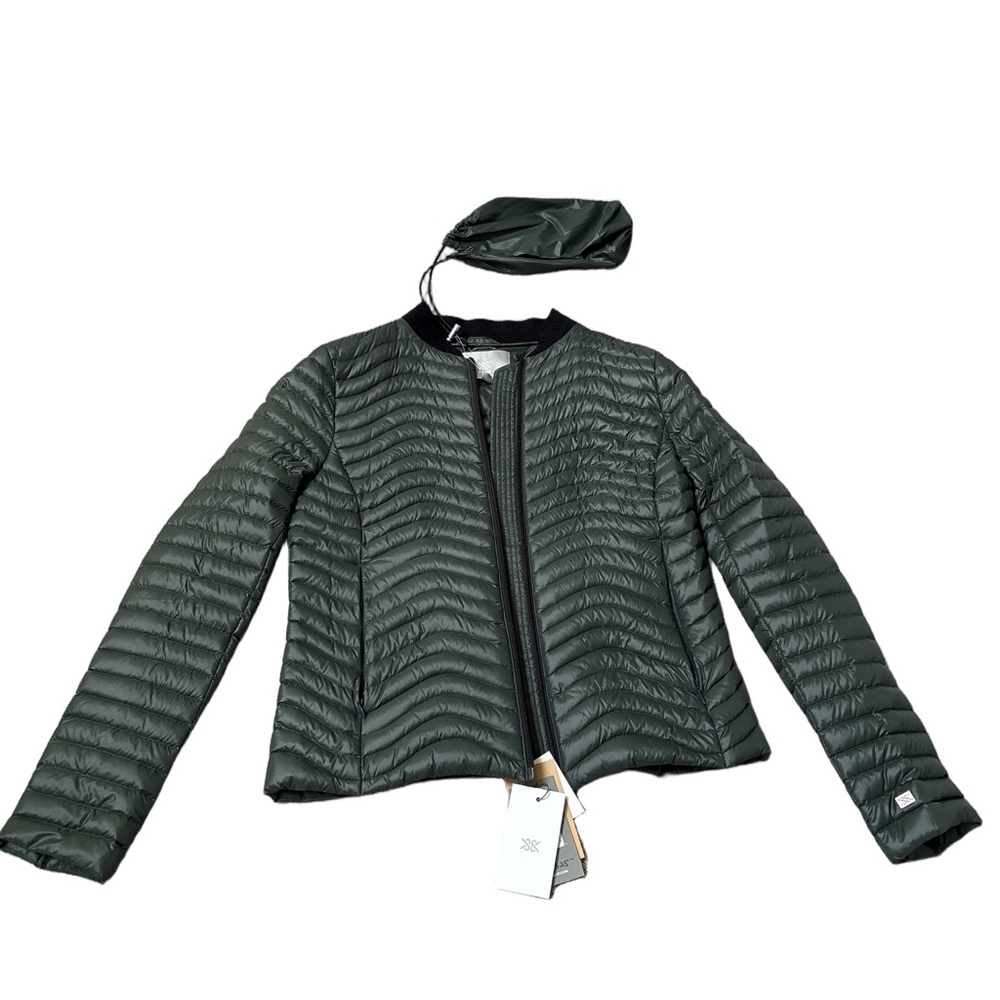 Soia&kyo Robin light down packable jacket in colour evergreen sz s - Picture 3 of 14
